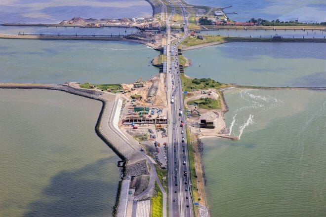 Luchtfoto Vismigratierivier